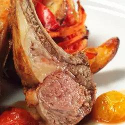 Roasted Lamb Cutlets with Tomatoes