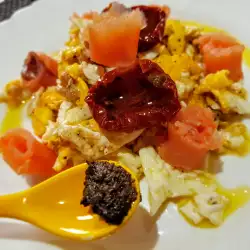 Scrambled Eggs with Smoked Salmon and Truffles