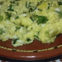 Delicious Scrambled Eggs with Spring Onion