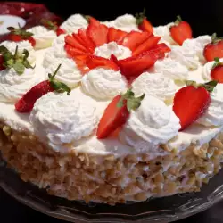 Quick Strawberry and Cream Cake