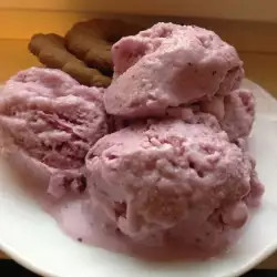 Blueberry Ice Cream with Condensed Milk