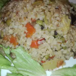 Bulgur with Mushrooms and Vegetables