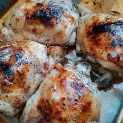 Oven-Baked Chicken Thighs with Beer and Honey