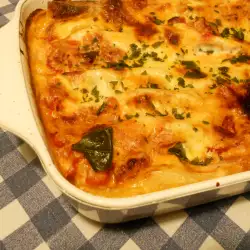 Cannelloni Napolitana with Mince, and Bechamel Sauce