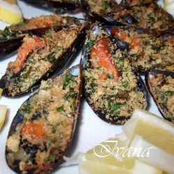 Baked Black Mussels with Breadcrumbs