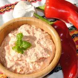 Spicy Spread with Roasted Peppers and White Cheese