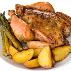 Chicken with Cream and Asparagus