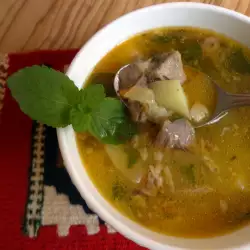 Soup from Lambs` Heads