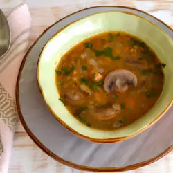 Lentil Soup with Field Mushrooms