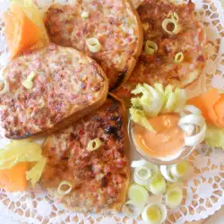 Wonderful Princess Sandwiches with Minced Meat and Bacon