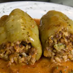 Peppers, Stuffed with Mince and Rice