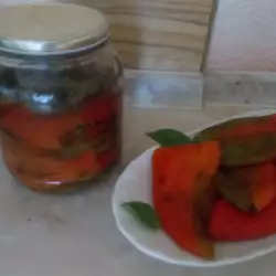 Roast Peppers in Jars for the Winter
