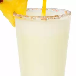 Caribbean Drink with Coconut and Pineapple