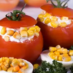Stuffed Tomatoes with Roasted Corn