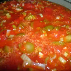 Stewed Leeks with Tomatoes