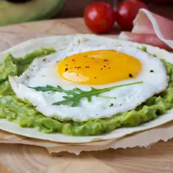 Eggs Sunny Side Up on a Bed of Avocado