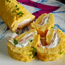 Omelette Roll with Cream Cheese