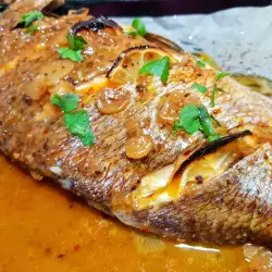 Oven-Baked Red Sea Bream with a Wonderful Sauce