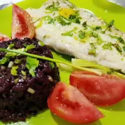 Trout Fillet with Black Rice