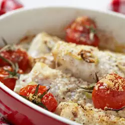 Fish with Potatoes Pudding