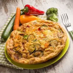 Frittata with Peppers and Zucchini