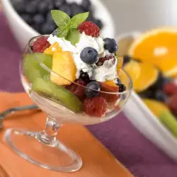 Fruit Salad with Mango and Cream