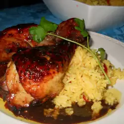 Glazed Chicken Legs with Honey and Soy Sauce