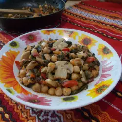 Dietary Dish with Chickpeas and Vegetables