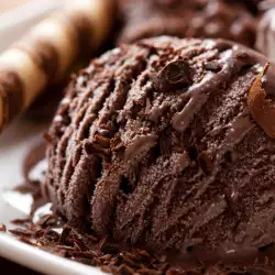 Chocolate Ice Cream with Coconut Milk