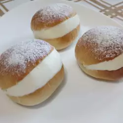 Italian Pastry Maritozzi (Sweet Buns)