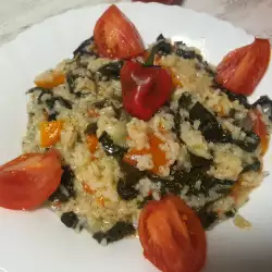 Kale with Rice in a Multicooker