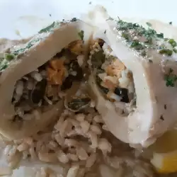 Stuffed Calamari with Rice and Seafood