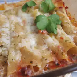 Cannelloni with Mince and Bechamel