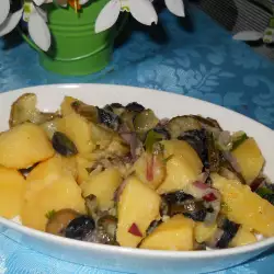 Potato Salad with Pickles and Olives