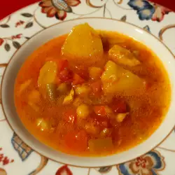 Potato Stew with Chickpeas and Chicken