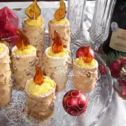 Christmas Candles with Cream