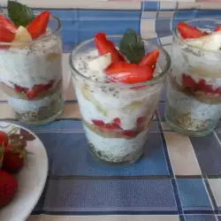 Healthy Dessert with Strawberries and Banana