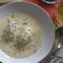 Meatballs with White Sauce and Carrots