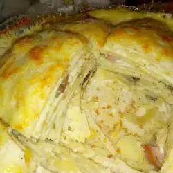 Lasagna with Pancakes and Mushrooms
