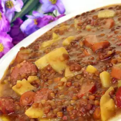 Lentil Stew with Potatoes and Sausage