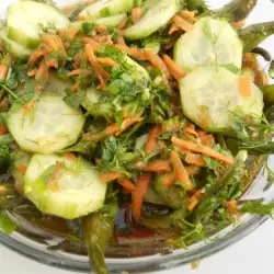 Hot Peppers with Carrots and Cucumbers