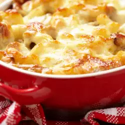 Mac and Cheese with Mushrooms and Ham