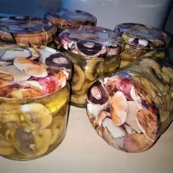 Marinated Field Mushrooms with White Wine