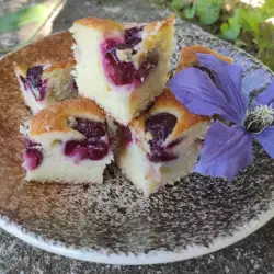 Juicy Butter Cake with Cherries