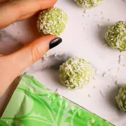 Coconut Candies with Matcha