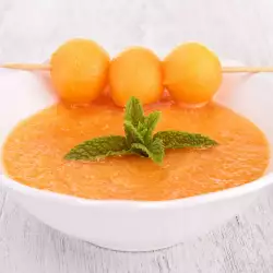 Sunny Gazpacho with Melon and Peppers