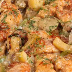 Chicken with Vegetables and Cream