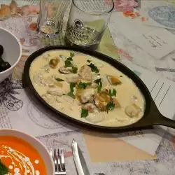 Greek Mussels with Skordalia Sauce