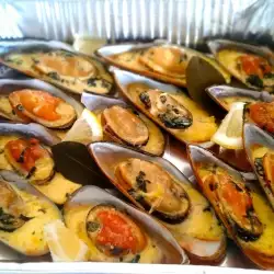 Baked New Zealand Mussels with Parmesan