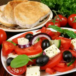 Greek Salad with Eggs